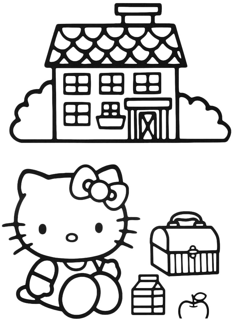 Hello Kitty Раскраски для девочек