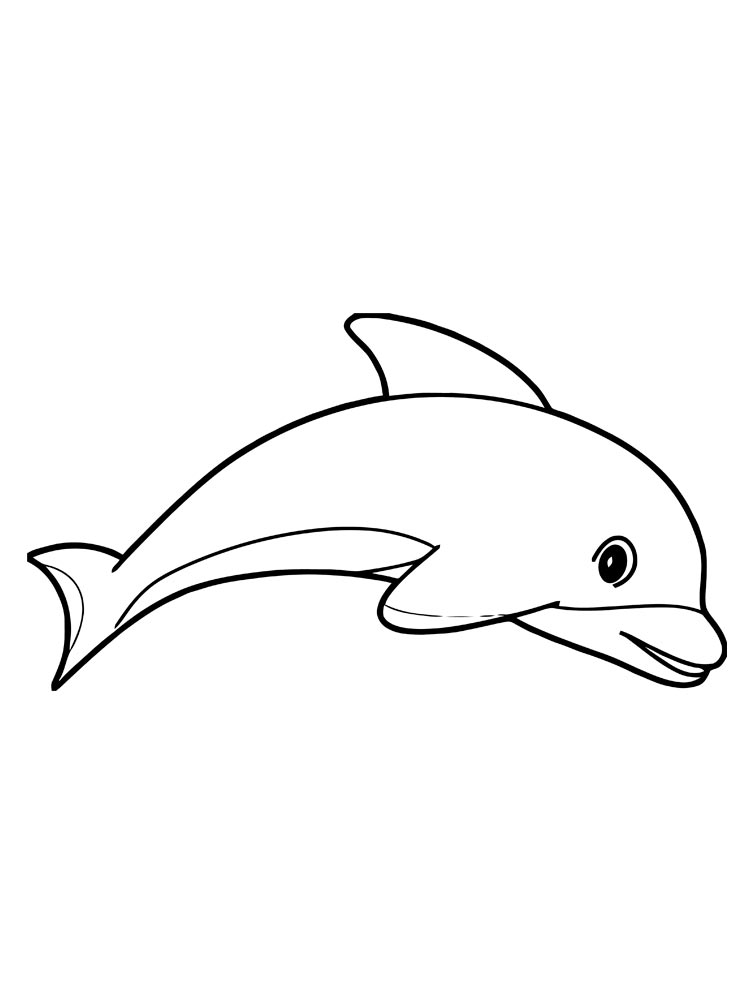 Раскраски онлайн Дельфины бесплатно