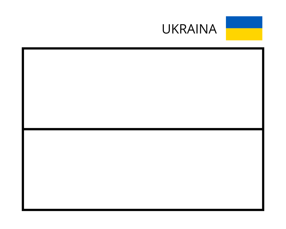 Большая раскраска Украина