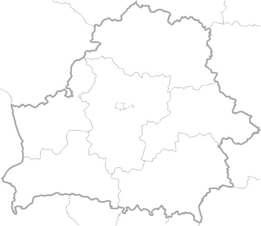 Контурня карта Республики Беларусь